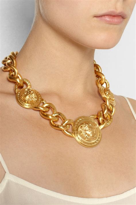 versace jewelry gold|versace necklace real.